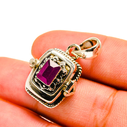 Ruby Pendants handcrafted by Ana Silver Co - PD8582