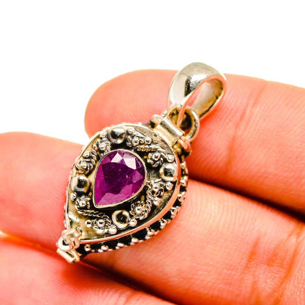 Ruby Pendants handcrafted by Ana Silver Co - PD8583