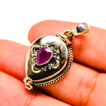 Ruby Pendants handcrafted by Ana Silver Co - PD8584