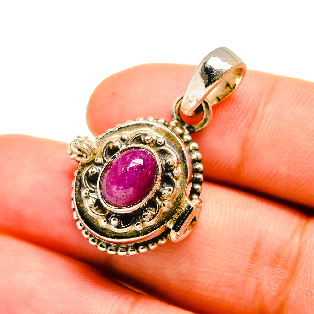 Ruby Pendants handcrafted by Ana Silver Co - PD8589