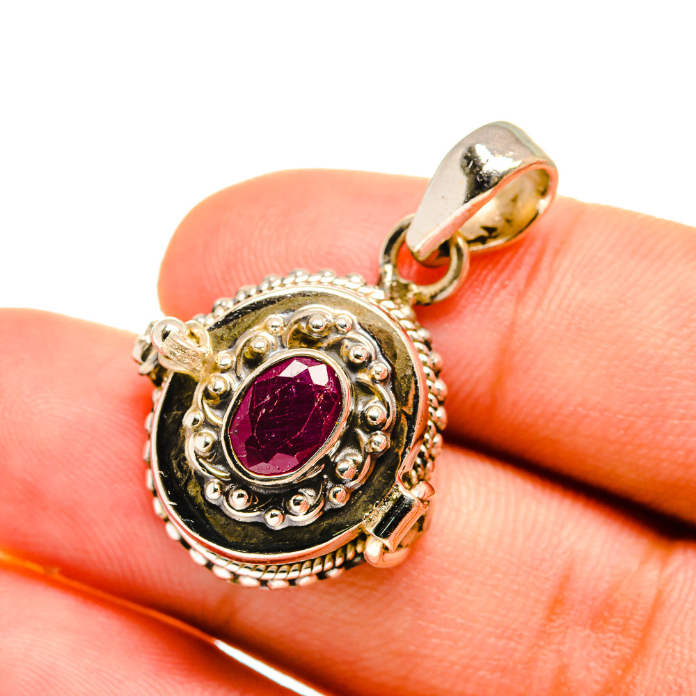 Ruby Pendants handcrafted by Ana Silver Co - PD8590