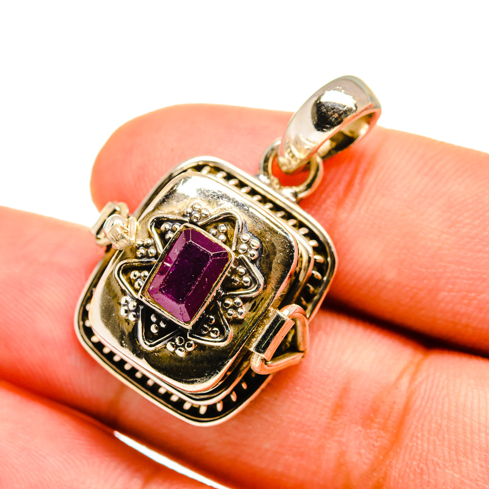 Ruby Pendants handcrafted by Ana Silver Co - PD8591