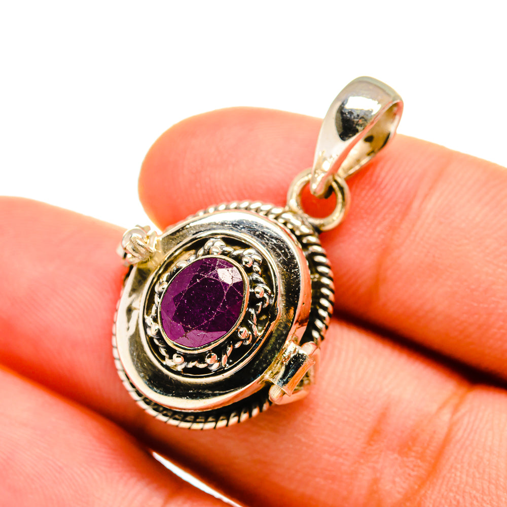 Ruby Pendants handcrafted by Ana Silver Co - PD8592