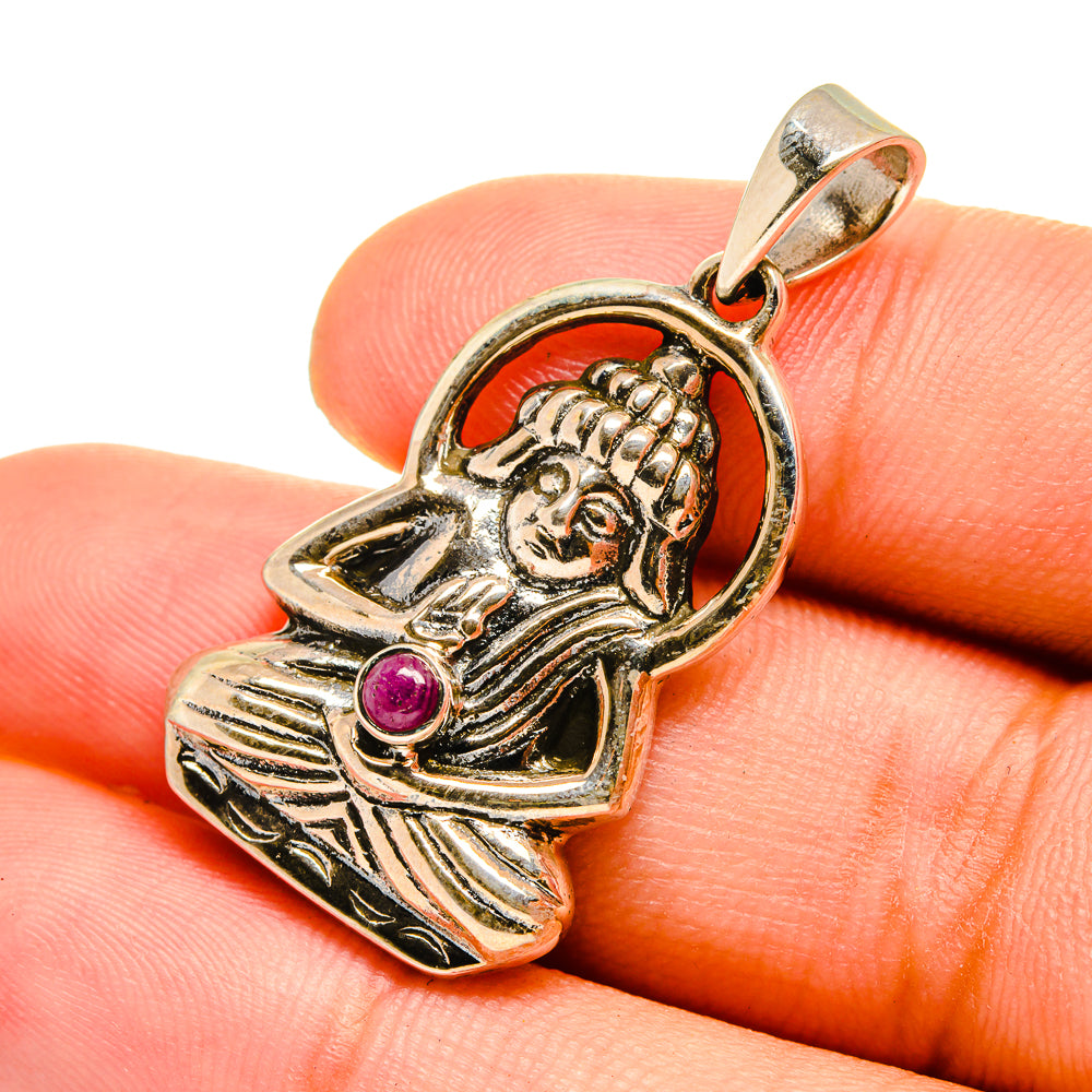Ruby Pendants handcrafted by Ana Silver Co - PD8599