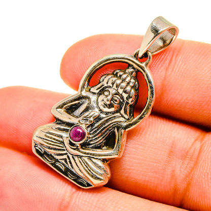 Ruby Pendants handcrafted by Ana Silver Co - PD8599