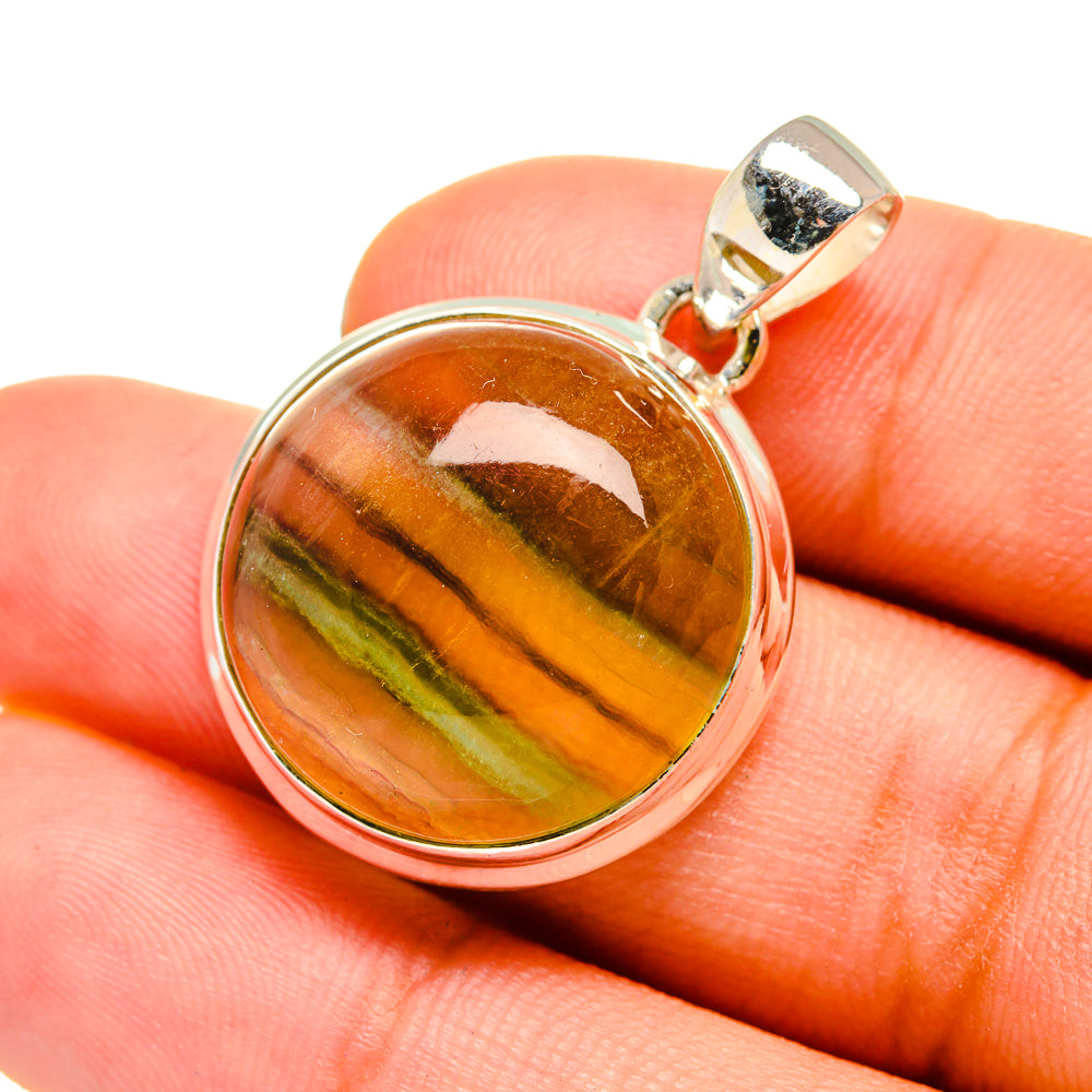 Green Fluorite Pendants handcrafted by Ana Silver Co - PD8601