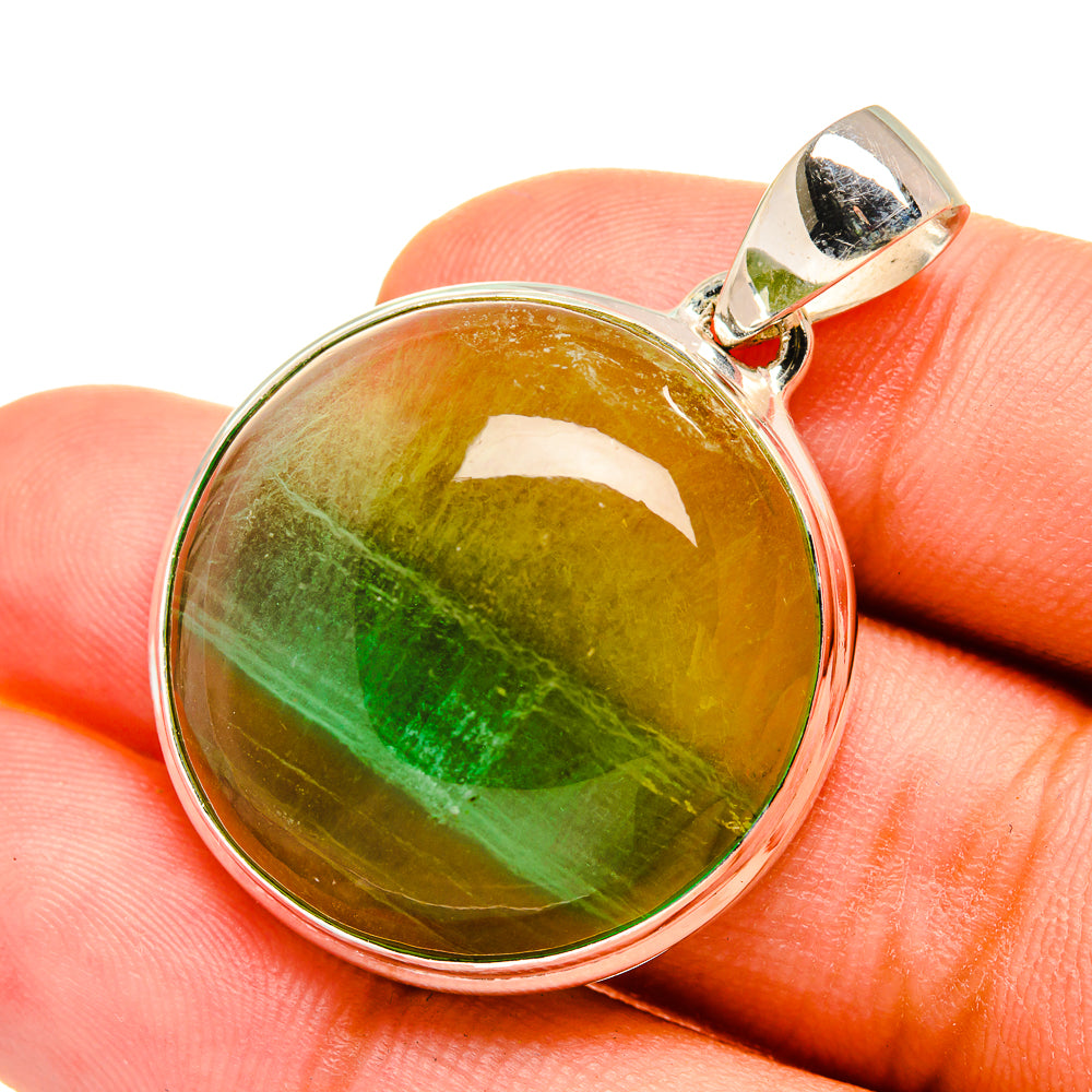 Green Fluorite Pendants handcrafted by Ana Silver Co - PD8604