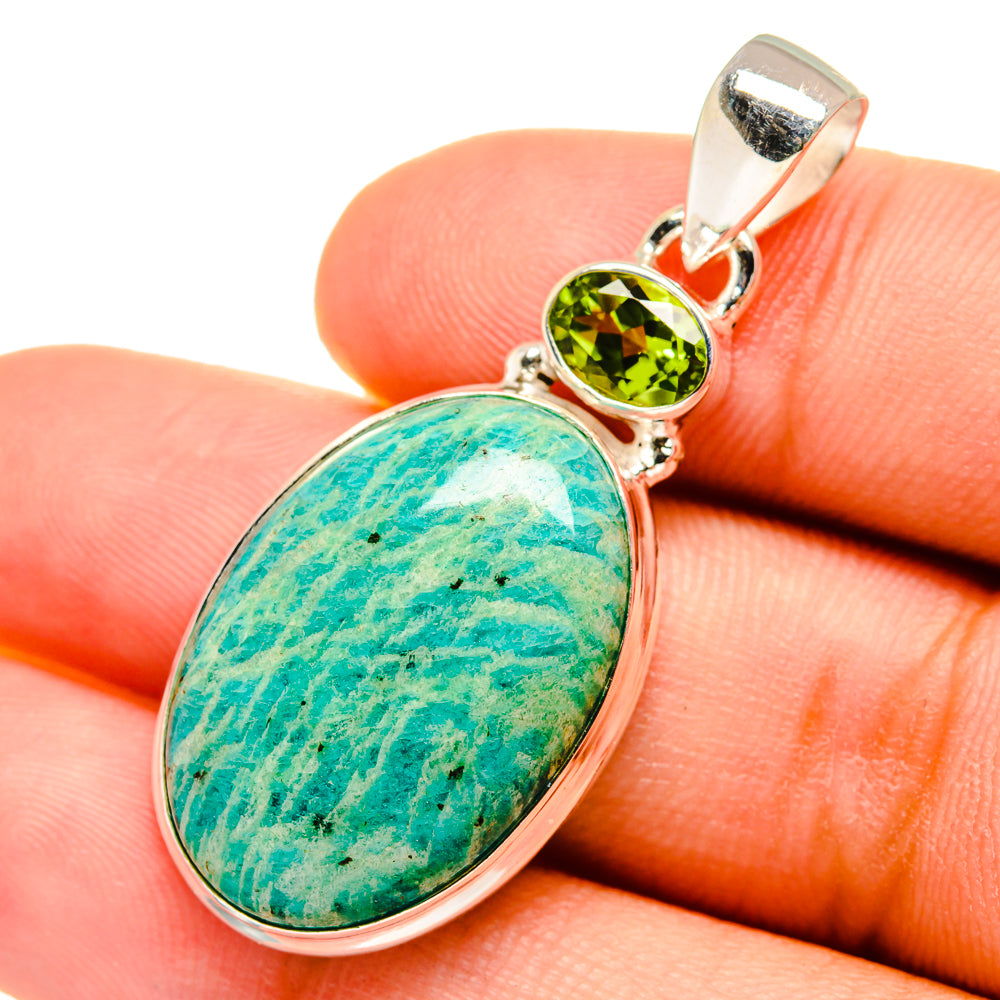 Amazonite Pendants handcrafted by Ana Silver Co - PD8609