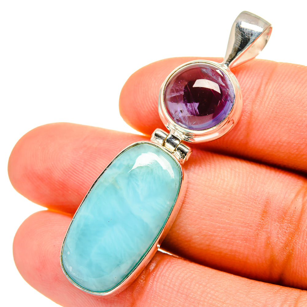 Larimar Pendants handcrafted by Ana Silver Co - PD8610