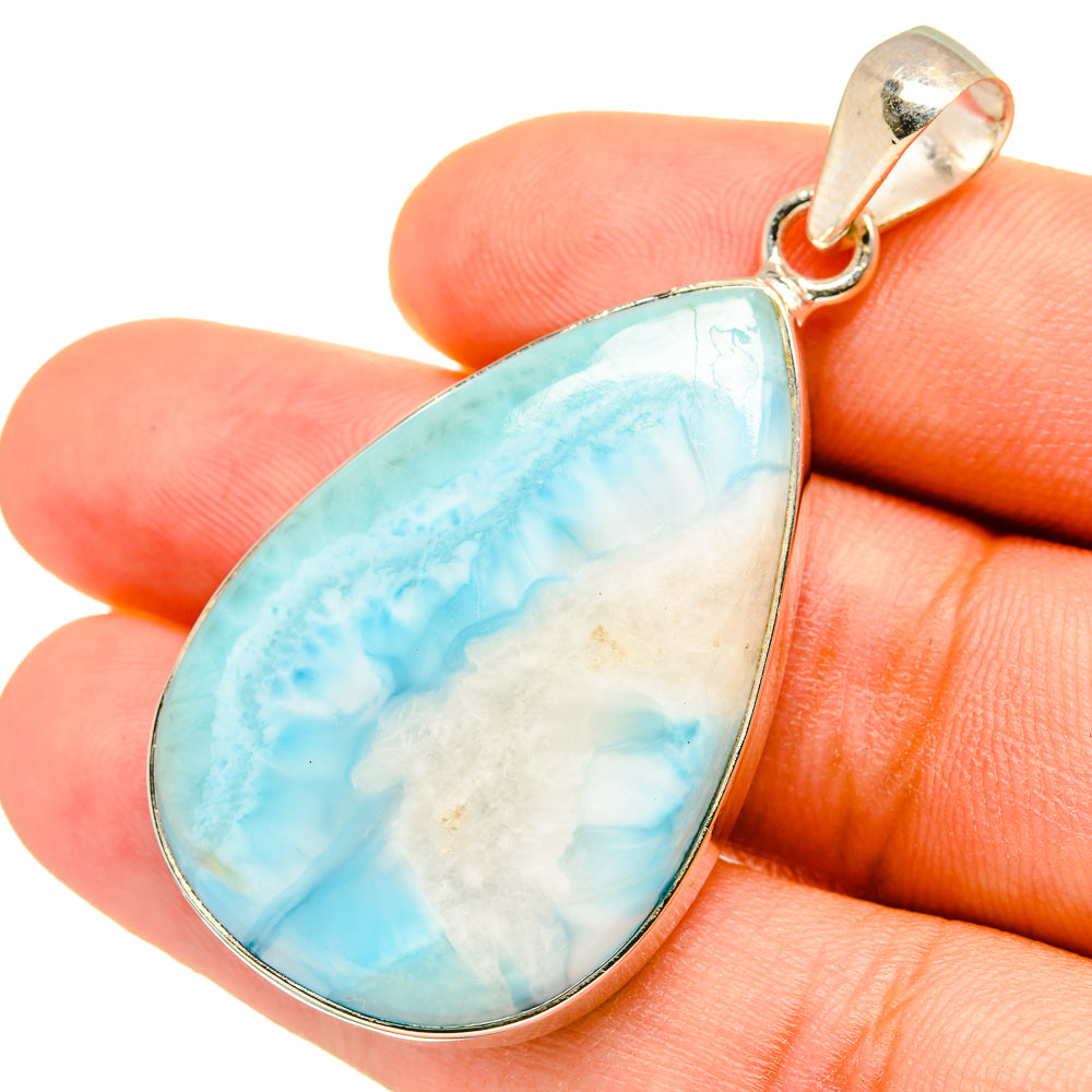 Larimar Pendants handcrafted by Ana Silver Co - PD8615
