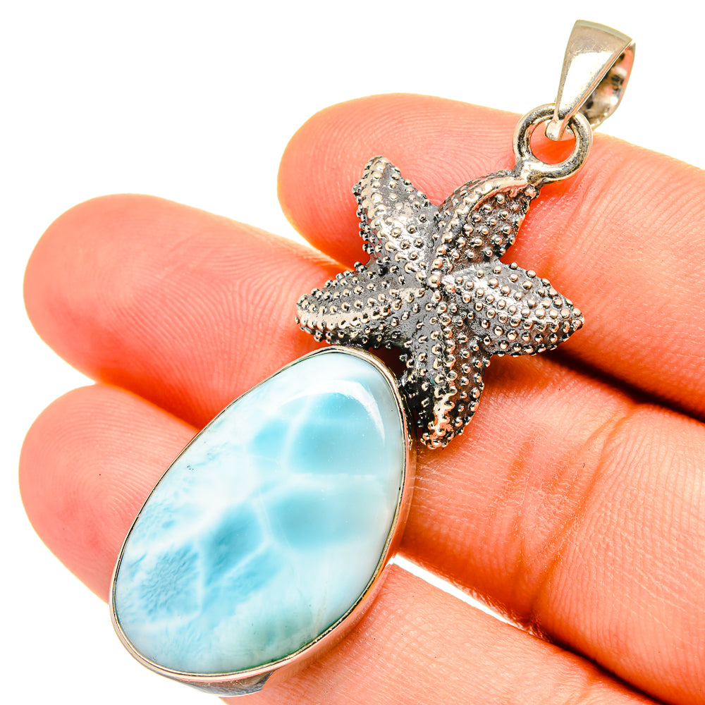 Larimar Pendants handcrafted by Ana Silver Co - PD8618