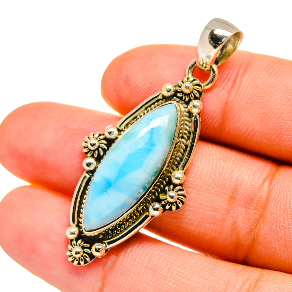 Larimar Pendants handcrafted by Ana Silver Co - PD8631