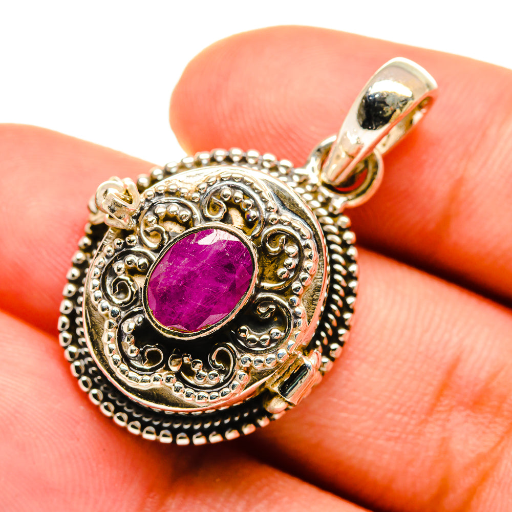 Ruby Pendants handcrafted by Ana Silver Co - PD8641
