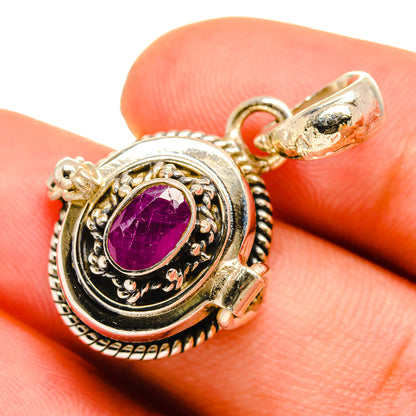 Ruby Pendants handcrafted by Ana Silver Co - PD8643