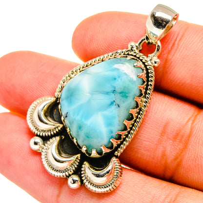 Larimar Pendants handcrafted by Ana Silver Co - PD8648