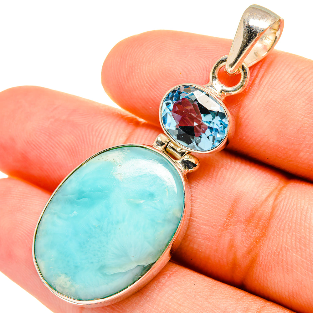 Larimar Pendants handcrafted by Ana Silver Co - PD8650