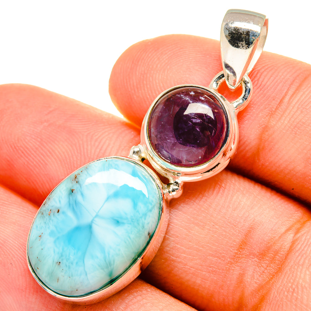 Larimar Pendants handcrafted by Ana Silver Co - PD8651