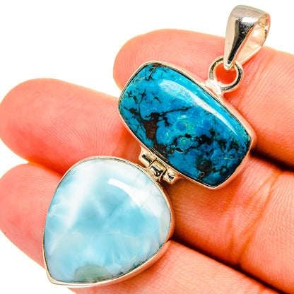 Larimar Pendants handcrafted by Ana Silver Co - PD8652