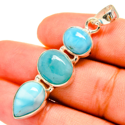 Larimar Pendants handcrafted by Ana Silver Co - PD8656