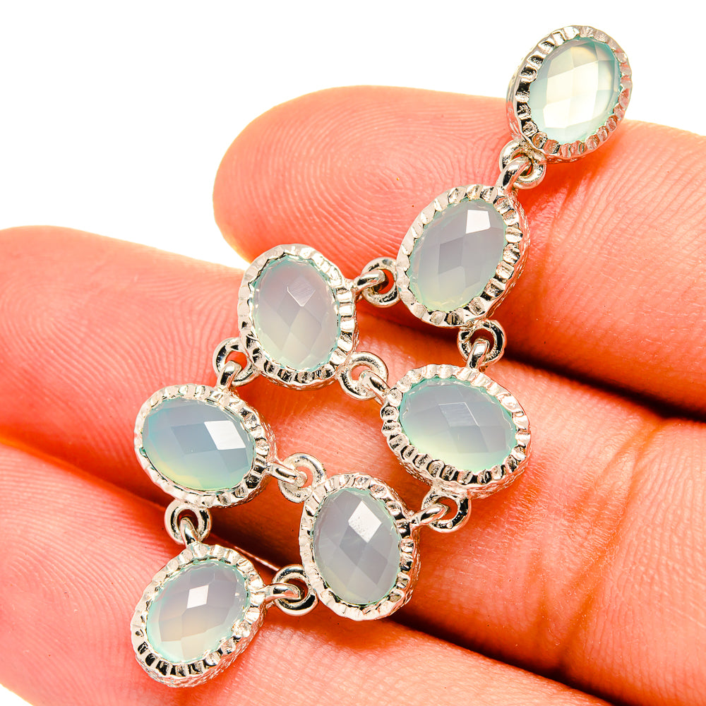 Aqua Chalcedony Pendants handcrafted by Ana Silver Co - PD8658