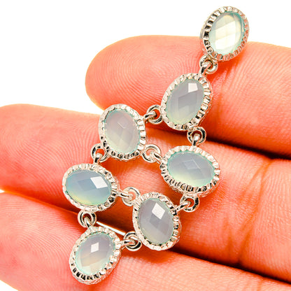 Aqua Chalcedony Pendants handcrafted by Ana Silver Co - PD8659