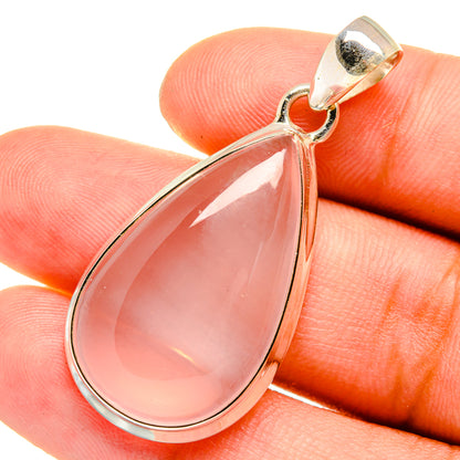 Rose Quartz Pendants handcrafted by Ana Silver Co - PD8663