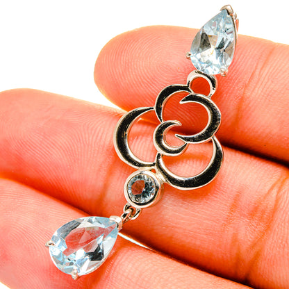 Blue Topaz Pendants handcrafted by Ana Silver Co - PD8674