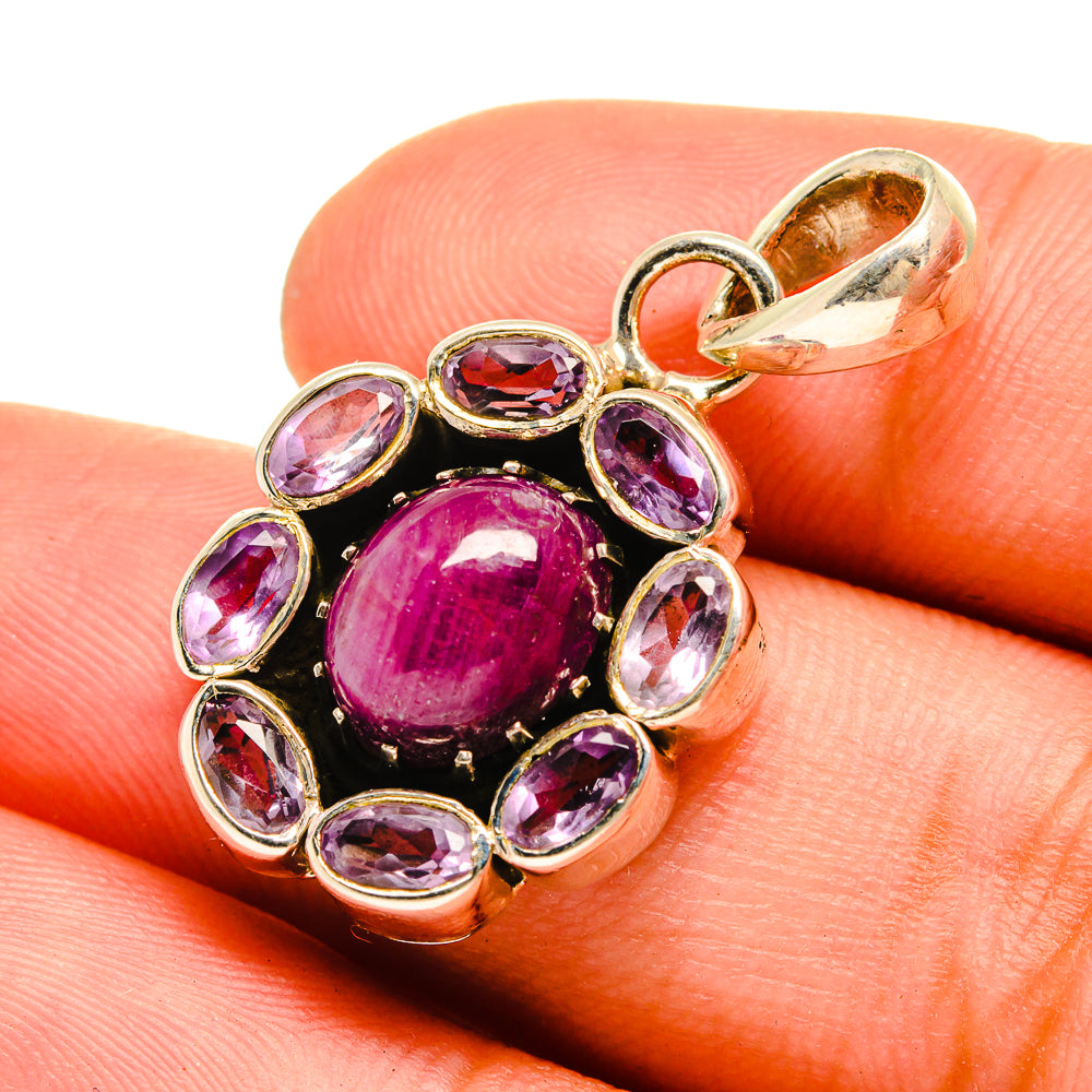 Ruby Pendants handcrafted by Ana Silver Co - PD8676