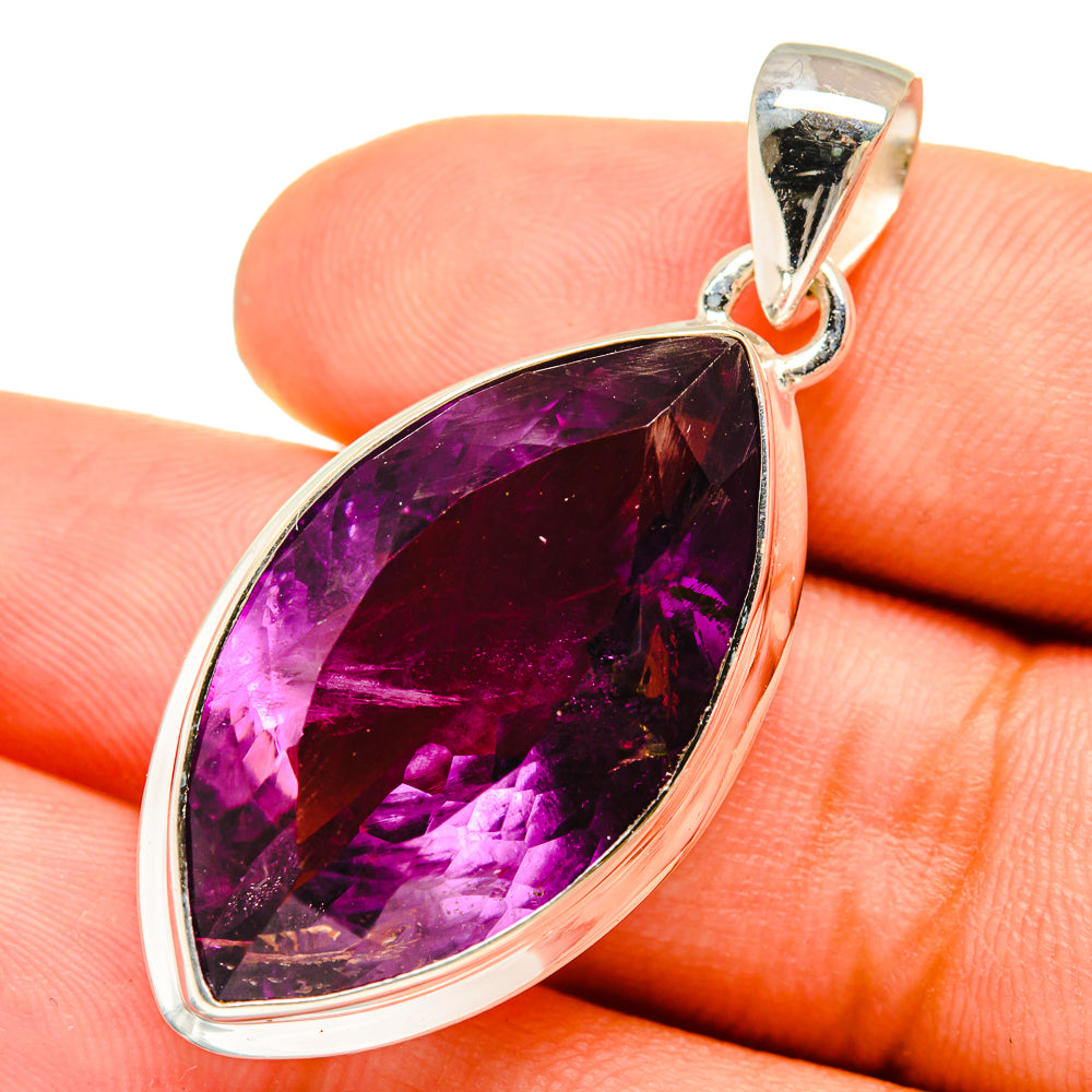 Amethyst Pendants handcrafted by Ana Silver Co - PD8681