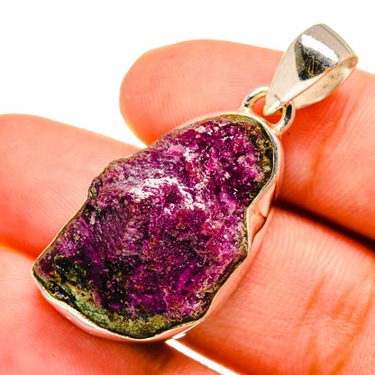 Ruby Zoisite Pendants handcrafted by Ana Silver Co - PD8689