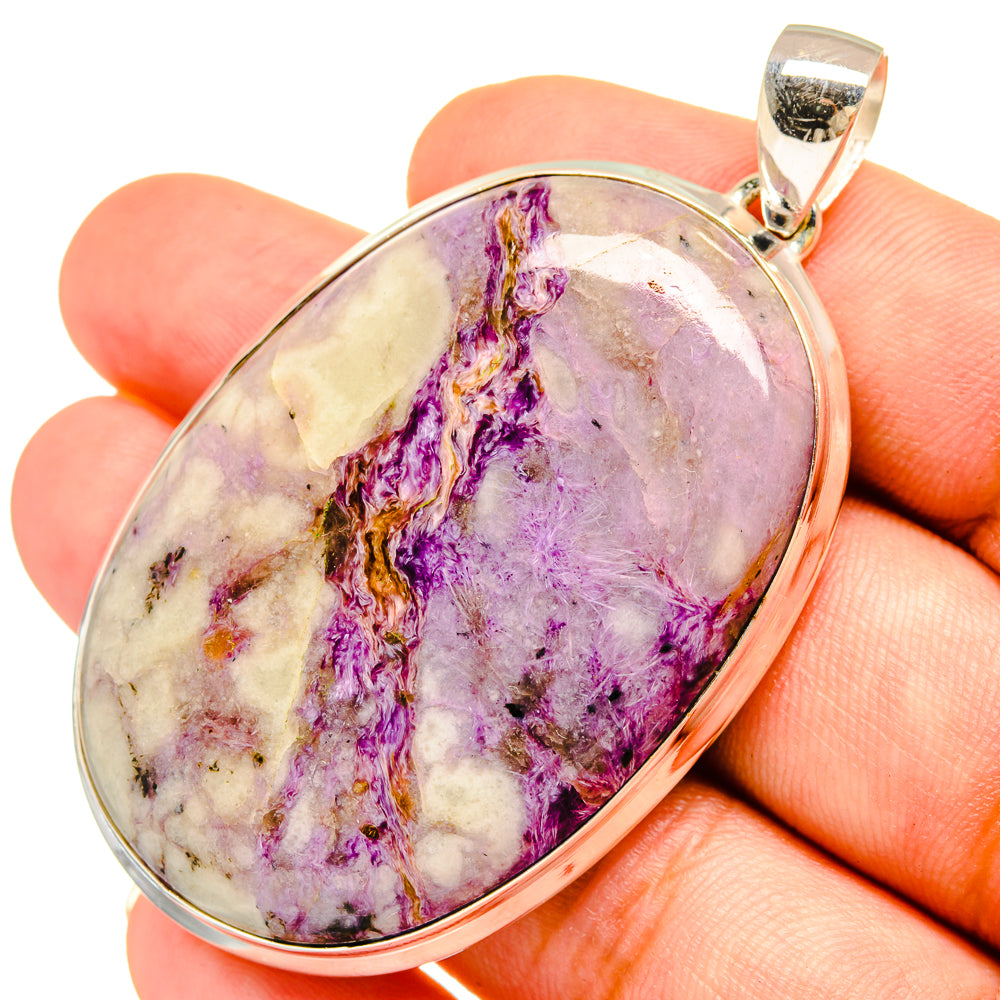 Charoite Pendants handcrafted by Ana Silver Co - PD8690