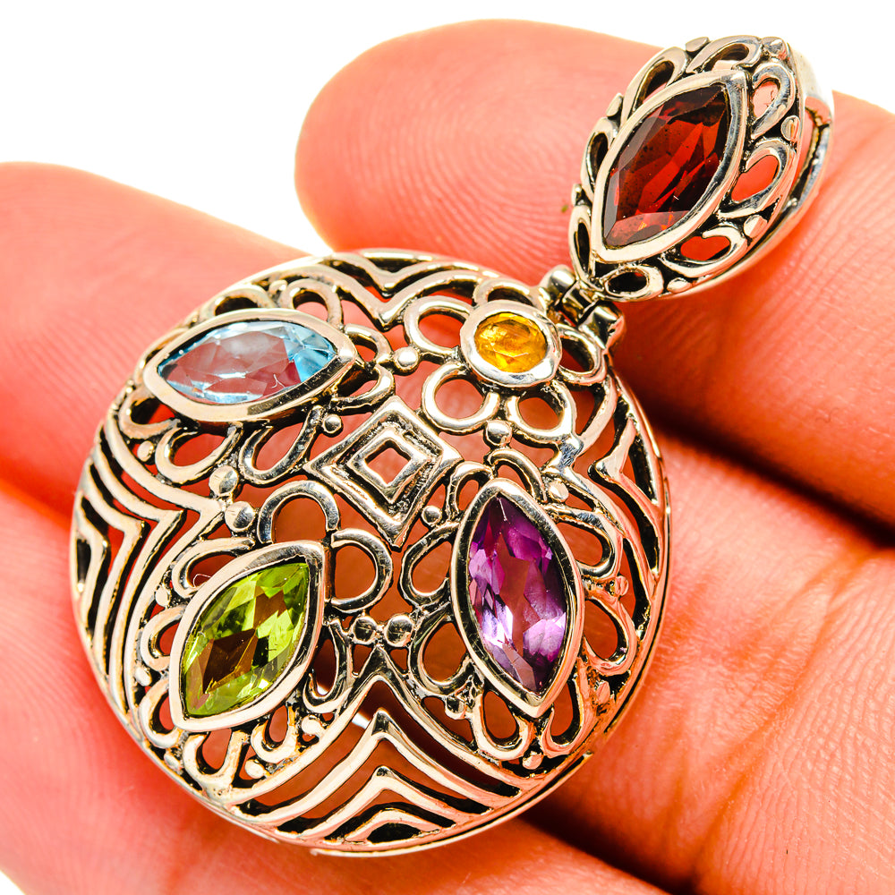 Garnet Pendants handcrafted by Ana Silver Co - PD8691