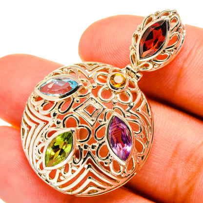 Garnet Pendants handcrafted by Ana Silver Co - PD8692
