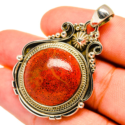 Sponge Coral Pendants handcrafted by Ana Silver Co - PD8698