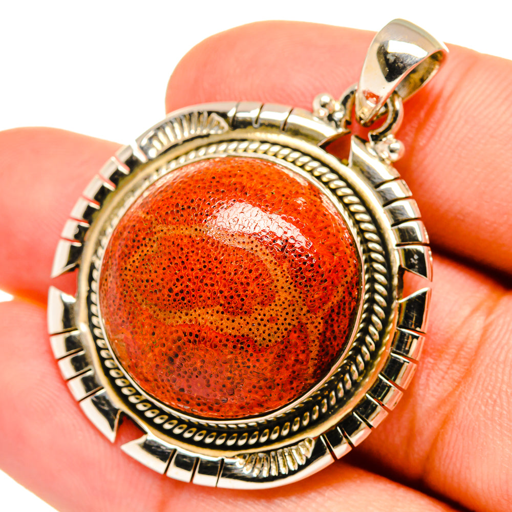 Sponge Coral Pendants handcrafted by Ana Silver Co - PD8699
