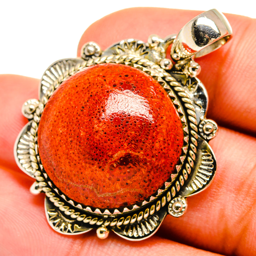 Sponge Coral Pendants handcrafted by Ana Silver Co - PD8700