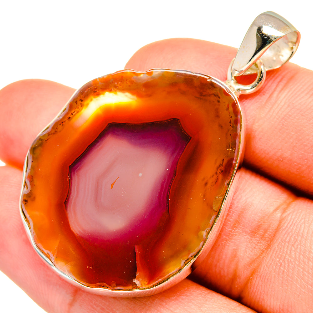 Geode Slice Pendants handcrafted by Ana Silver Co - PD8701