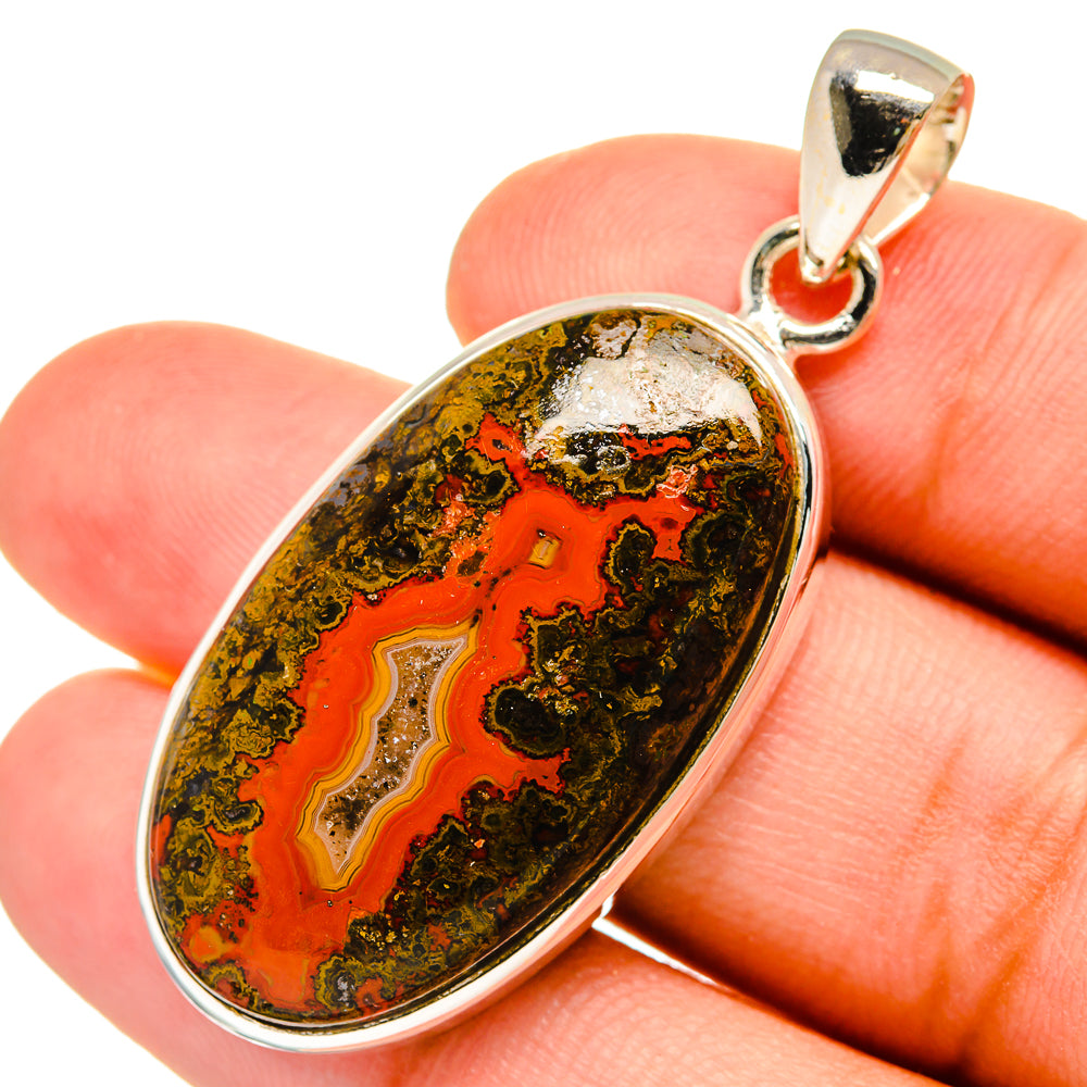 Moroccan Agate Pendants handcrafted by Ana Silver Co - PD8714