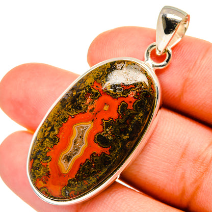 Moroccan Agate Pendants handcrafted by Ana Silver Co - PD8714