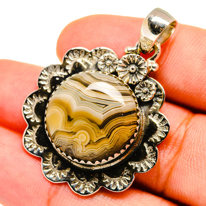 Laguna Lace Agate Pendants handcrafted by Ana Silver Co - PD8735
