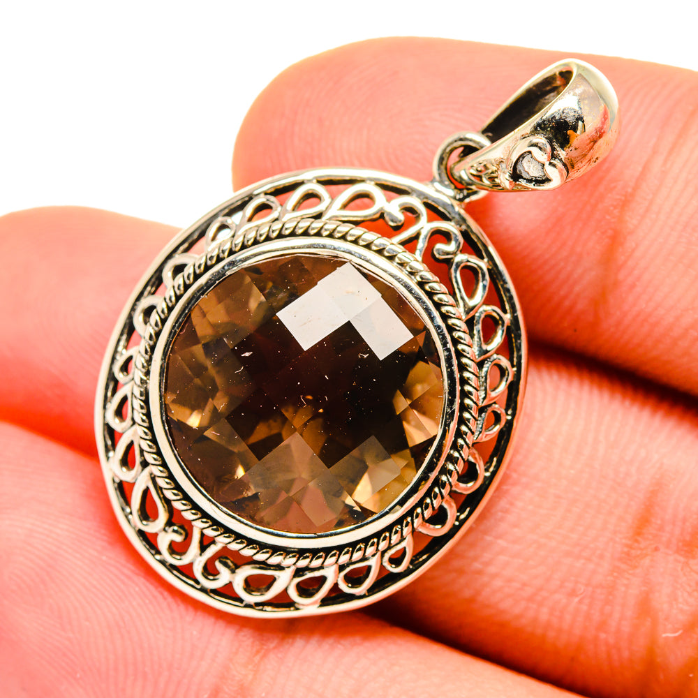 Smoky Quartz Pendants handcrafted by Ana Silver Co - PD8746