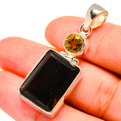 Smoky Quartz Pendants handcrafted by Ana Silver Co - PD8748