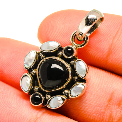 Black Onyx Pendants handcrafted by Ana Silver Co - PD8755