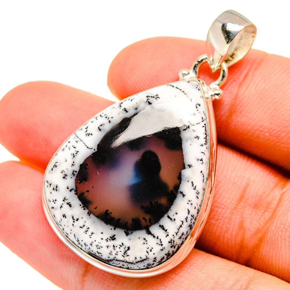 Dendritic Opal Pendants handcrafted by Ana Silver Co - PD8757
