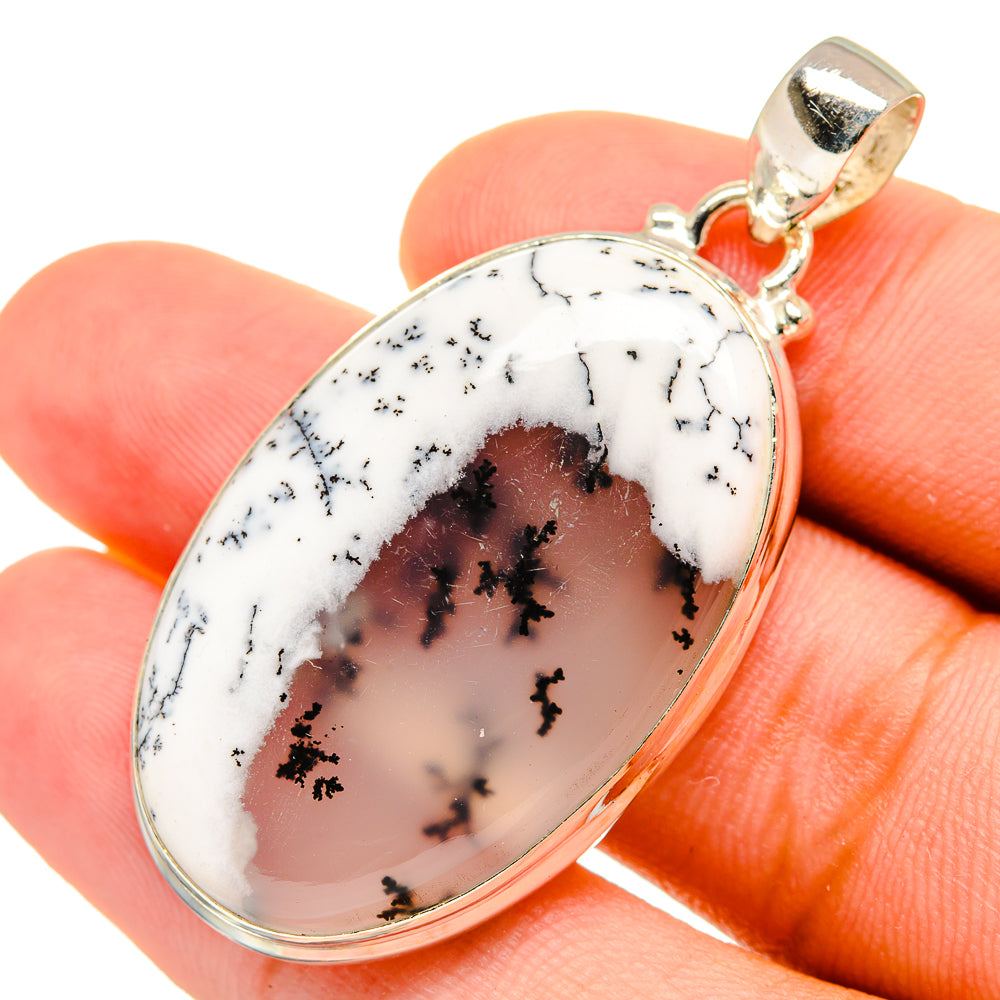 Dendritic Opal Pendants handcrafted by Ana Silver Co - PD8758