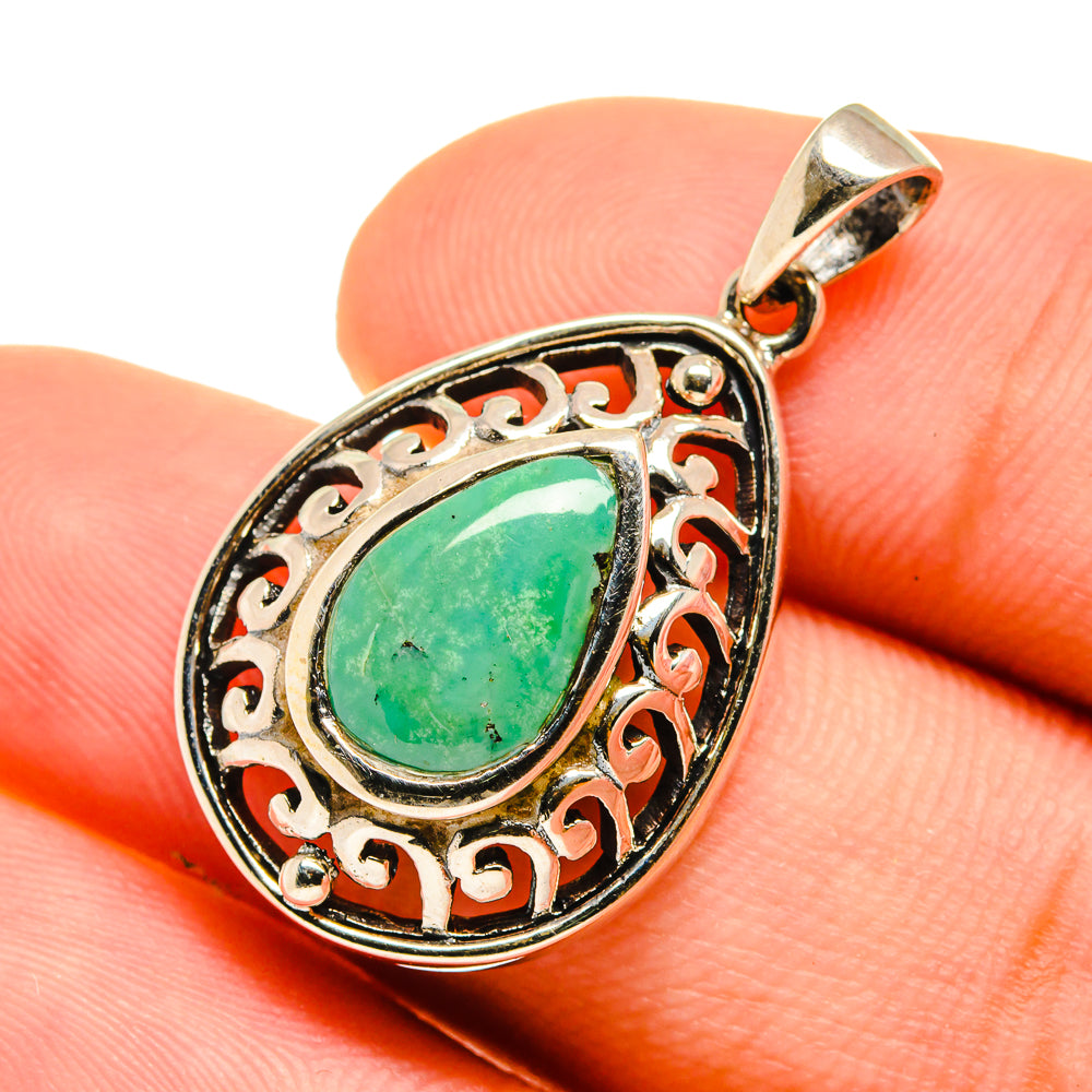 Tibetan Turquoise Pendants handcrafted by Ana Silver Co - PD8775
