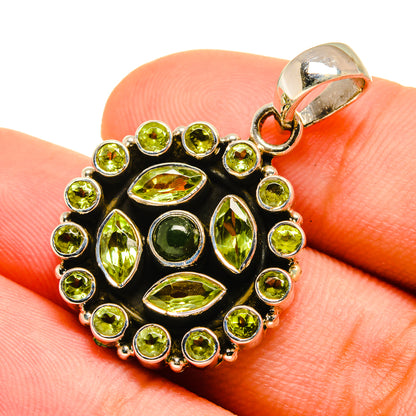 Green Tourmaline Pendants handcrafted by Ana Silver Co - PD8776