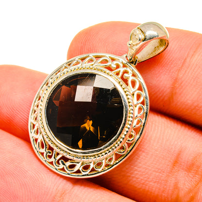 Smoky Quartz Pendants handcrafted by Ana Silver Co - PD8810