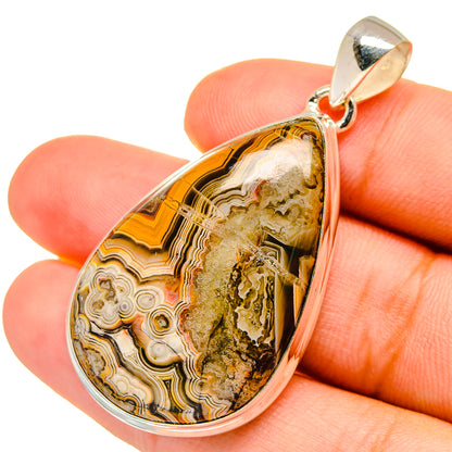 Laguna Lace Agate Pendants handcrafted by Ana Silver Co - PD8812