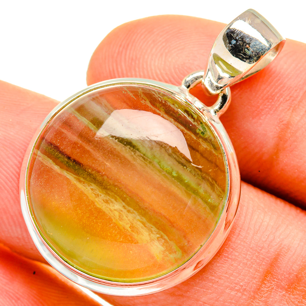 Green Fluorite Pendants handcrafted by Ana Silver Co - PD8844